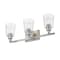 Z-Lite Bohin 3 Light Vanity, Brushed Nickel And Clear Seedy 464-3V-BN - alternate 6